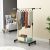 Factory Direct Sales Stainless Steel Double Rod Elevating Drying Racks Floor Hanger Stretchable Clothes Airing Rack
