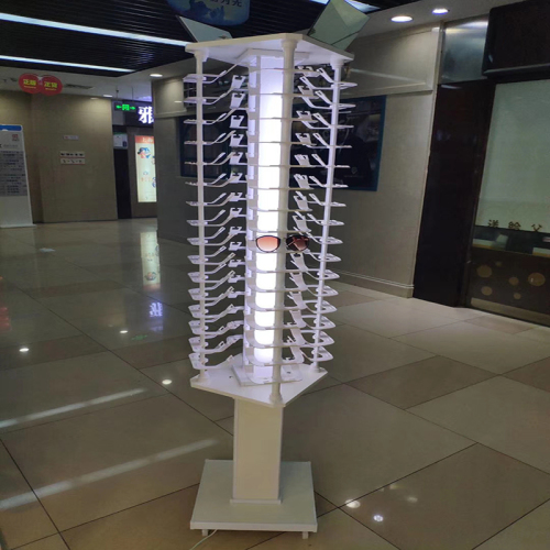 high-end floor light rotating movable glasses display stand sunglasses turntable props sunglasses optical showcase