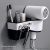 L32-2905 Bathroom Storage Tool Multi-Functional Hair Dryer Rack No Trace Stickers Electric Hair Dryer Rack