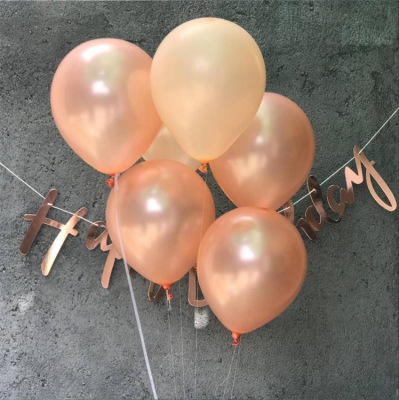 12-Inch 2.8G Rose Gold Balloon Champagne Wedding Amazon Cross-Border Hot Sale Birthday Party Rubber Balloons