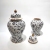 Ancient Rhyme Spot Crafts Ceramic Decoration Creative Vase Drawing Real Gold High-End Soft Home Decoration Flower Holder