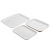 Tray White Plastic Tray Imitation Porcelain Room Rectangular Plate Serving Food Plate Bread Plate Cake Dessert Plate