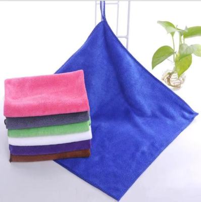 Wholesale 30*30 Wholesale Gift Small Tower Kindergarten Handkerchief Absorbent Not Easy to Lint Rag Custom Logo