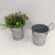 Galvanized Iron Sheet Binaural Flower Pot Vintage Distressed Iron Bucket Home Ornament and Decoration Photography Props Crafts