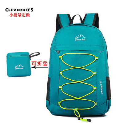 Outdoor Travel Backpack Leisure Travel Folding Bag Korean Fashion Sports Backpack Factory Custom Printing