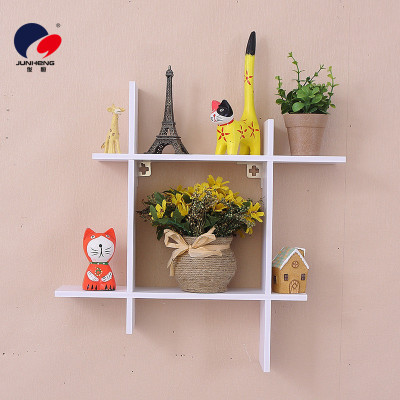 2020 New Modern Simple Wall Storage Rack Well-Shaped Wall Hanging Multi-Grid Storage Rack Fashion Decoration