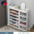 Simple Door Shoe Rack Multi-Layer Shoe Rack Economical Door Rear Shoe Cabinet Storage Rack