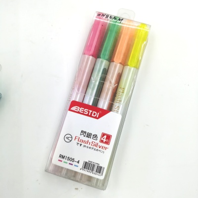 Sparkle Silver Pen Gold Chalk Shining Pen Bright Chalk Fluorescent Pen Bright Color Pen