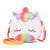 Children's Bag 2021 New Unicorn Girl's Crossbody Bag Women's Cute Fashion Shoulder Bag Kindergarten Small Backpack
