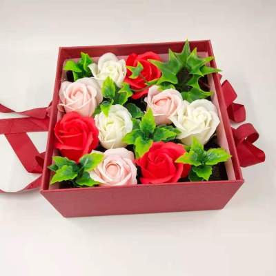 Factory Direct Sales Creative Soap Flower Gift Box Mother's Day Teacher's Day Gift Wedding Gift Business Gift