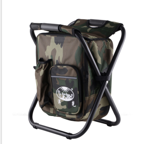 outdoor camping barbecue folding ice chair solid and comfortable insulation fishing chair.