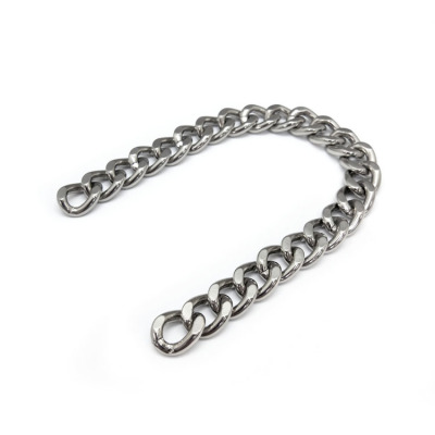 Jiye Hardware Chain White Iron Single Grinding Chain Luggage Accessories Clothing Various Sizes and Specifications Customization