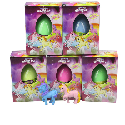 Cross-Border New Arrival Angel Horse Unicorn Expansion Embryonated Egg Extra Large Bubble Water Expansion Dinosaur Egg Rejuvenating Device Toy