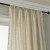 Export Amazon Bedroom Half Shade Curtain Bamboo Cotton and Linen Solid Color Retro Simple Tassel Curtain Finished Product