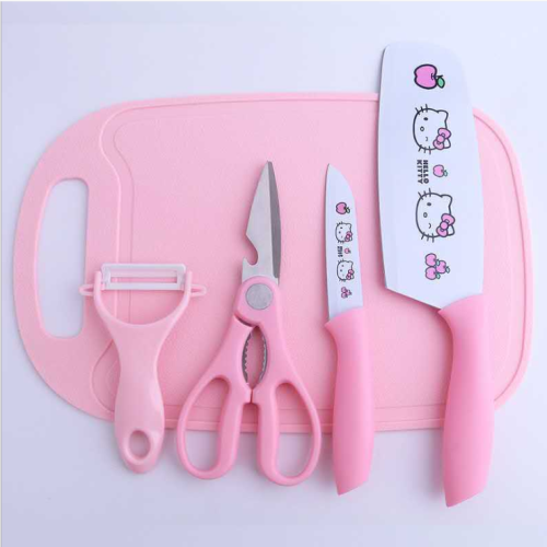 cutting board with knives suit.