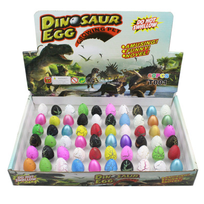 Cross-Border Hot Sale Small Dinosaur Egg Expansion Embryonated Egg Color Crack Bubble Water Expansion Animal Rejuvenating Device Toy
