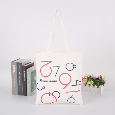 Customized Printed Canvas Bag Customized Creative Cotton Canvas Bag Portable Shopping Bag Printed Logo