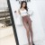 Autumn and Winter Fake Transparent Stewardess Gray Leggings True See-through One-Piece Trousers Fleece-Lined Thick High