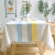 Modern Simple Plaid Rectangular Fabrics Tablecloth Four-Color Striped Photo Decoration Round Table Mesh Cover Cloth Wholesale