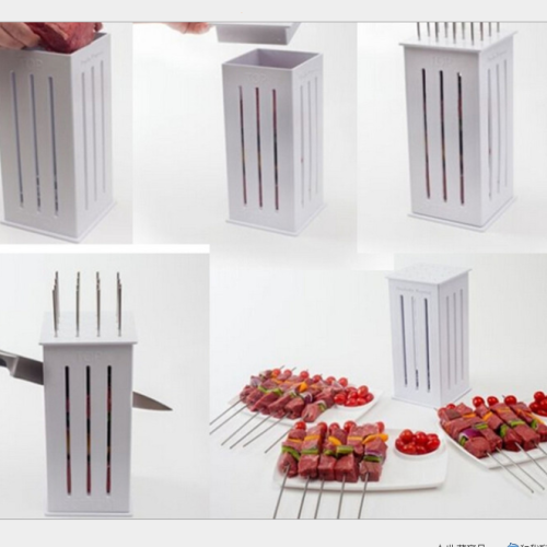 multi-functional barbecue kebab mold 16 holes.