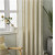 Export Amazon Bedroom Half Shade Curtain Bamboo Cotton and Linen Solid Color Retro Simple Tassel Curtain Finished Product
