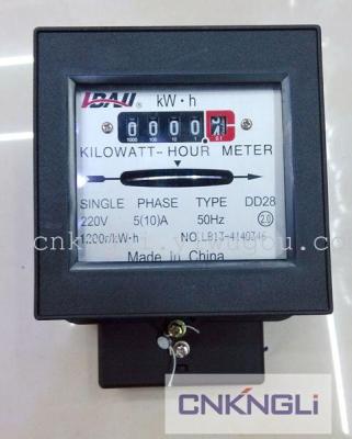Black Shell Electric Meter Dd28 DD17 Mechanical Electric Meter