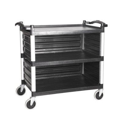 Food Delivery Van 3-Layer Tape Fence Trolley with Baffle Servicer Hotel Food Delivery Van Small Size