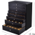 Black 8-Layer Jewelry Box