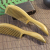 Factory Direct Sales Natural Log Material Genuine Green Sandalwood Comb Large Handle Fine Tooth Comb