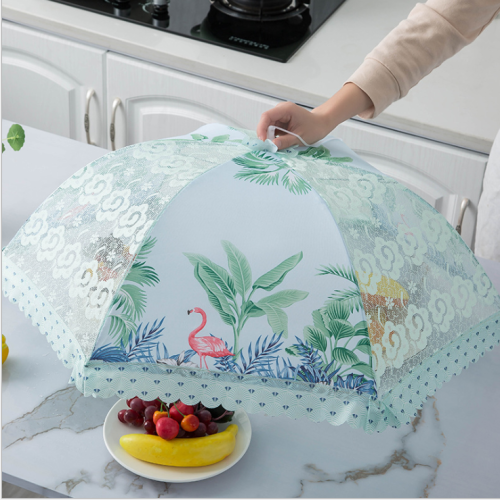 fashion lace vegetable cover foldable dining table food cover vegetable cover.