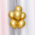 10-Inch 12-Inch Metal Color Rubber Balloons Wedding Ceremony Layout Blasting Lift-off Chromium Golden, round