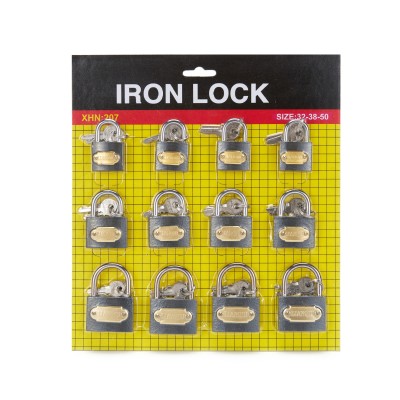 Gray Lock Pull Lock Iron Padlock Single Open Open Furniture Cabinet Student Dormitory Small Iron Lock Head Household Door Lock