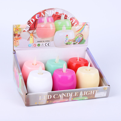 Swing Flame Apple LED Candle Light New Electric Candle Lamp Candle Light Christmas Product
