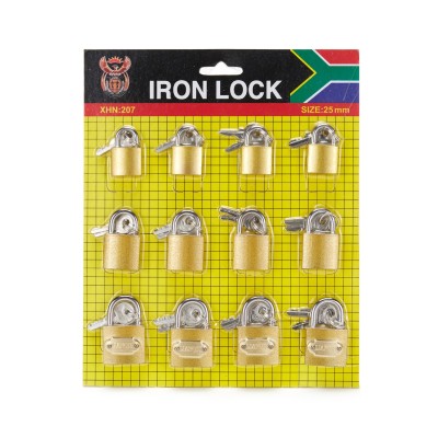 Gold Lock Pull Lock Iron Padlock Single Open Open Furniture Cabinet Student Dormitory Small Iron Lock Head Household Exclusive for Cross-Border