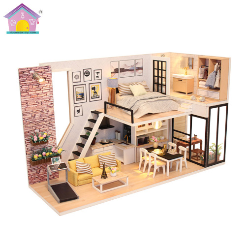 foreign trade exclusive diy cottage model toy modern style puzzle ideas christmas birthday gift wholesale