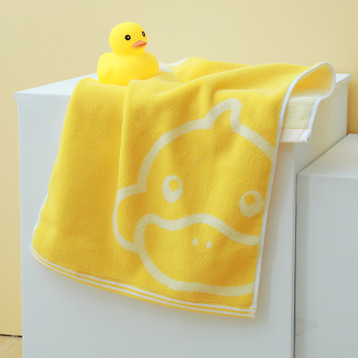 G. Duck New Embroidery Full-Length Large Duck Head Pure Cotton Absorbent Small Yellow Duck Towel Supermarket Gift 
