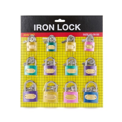 Color Lock Pull Lock Iron Padlock Single Open Open Furniture Cabinet Student Dormitory Small Iron Lock Head Household Door Lock