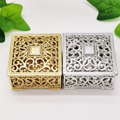 Factory Direct Supply Creative Candy Box Personality Hollow out Gold-Plated Silver-Plated Aromatherapy Box Wedding Candies Box Storage Box