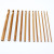Factory Wholesale Knitting Tools Carbonized Bamboo Wood Strip Thread Thick Crochet Sweater Crochet 12 Pieces a Set of Crochet Needle Bags