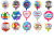French Happy Birthday Valentine's Day Series Aluminum Balloon Birthday Wedding Holiday Party Decoration