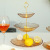 Light Luxury Glass Fruit Plate Creative Home European String Disk Candy Cake Dried Fruit Plate Snack Dessert Plate
