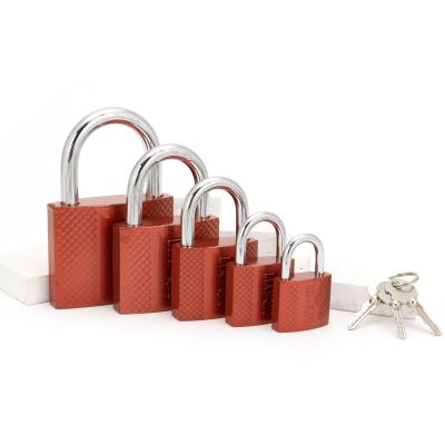 32mm Grid Cross Lock Red Bronze Iron Padlock Wholesale Drawer Dormitory Door Student Lock Head Warehouse Lock Direct Supply