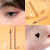 Wodwod Thin Tube Liquid Eyeliner Slim Pen Head Easy to Use Waterproof Sweat-Proof for Beginners Not Smudge Sponge Head