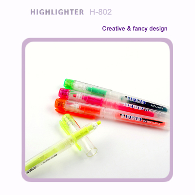 Replaceable Core Fluorescent Pen Liquid Fluorescent Pen Straight Liquid Type Fluorescent Pen Replaceable Ink Fluorescent Pen