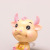 4 Pig Cattle Hand-Made Anime Peripheral Cartoon Lucky Cow Lucky Pig Doll Toy Micro Landscape Ornaments