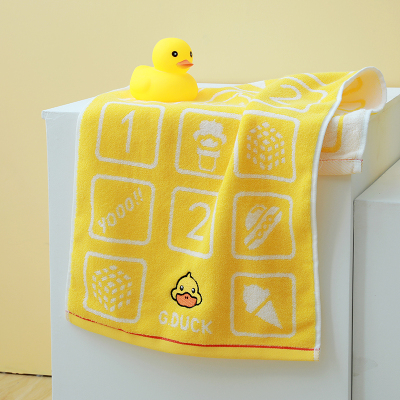 G. Duck New Embroidered Jacquard 2 Pure Cotton Absorbent Small Yellow Duck Towel Supermarket Gift First Choice