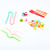 DIY Knitting Tools TPR Soft Handle Crochet Needle Set Silicone Crochet Beard Contains Accessories Rainbow Solid Crochet