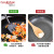 Manufacturers Supply Stainless Steel Handle Silicone Kitchenware Non-Stick Pan with Cooking Spoon and Shovel Wooden Handle Silicone Pan Spatula Set