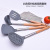 Non-Stick Pan Special High Temperature Resistant Cooking Spoon and Shovel Soup Spoon Kitchen Utensils Silicone Stainless Steel Kitchenware Spatula