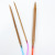 Bamboo Carbonized 80cm Set of 18 Models Ring Needle Knitting Tools Knitting Needle Long Sweater Needle